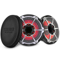 DS18 NXL-10MD/BK 10" 2-Way Marine Coaxial Speakers w/ RGB LED (Black) (Pair)