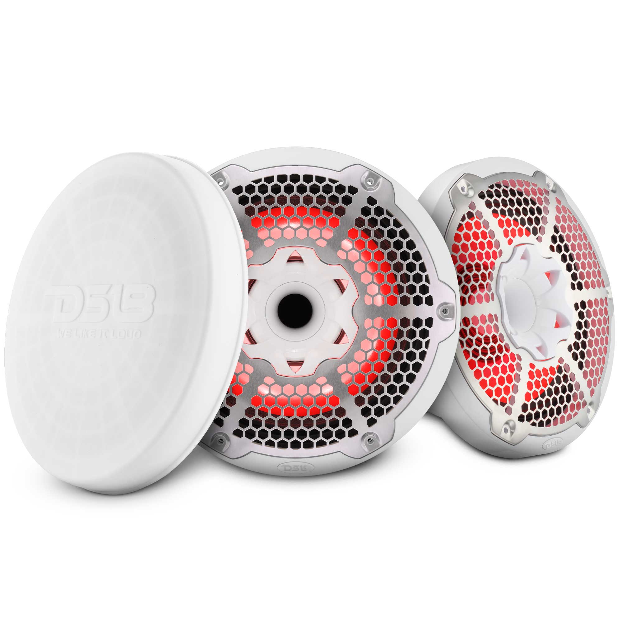 DS18 NXL-10MD 10" Hybrid Marine Speakers - White