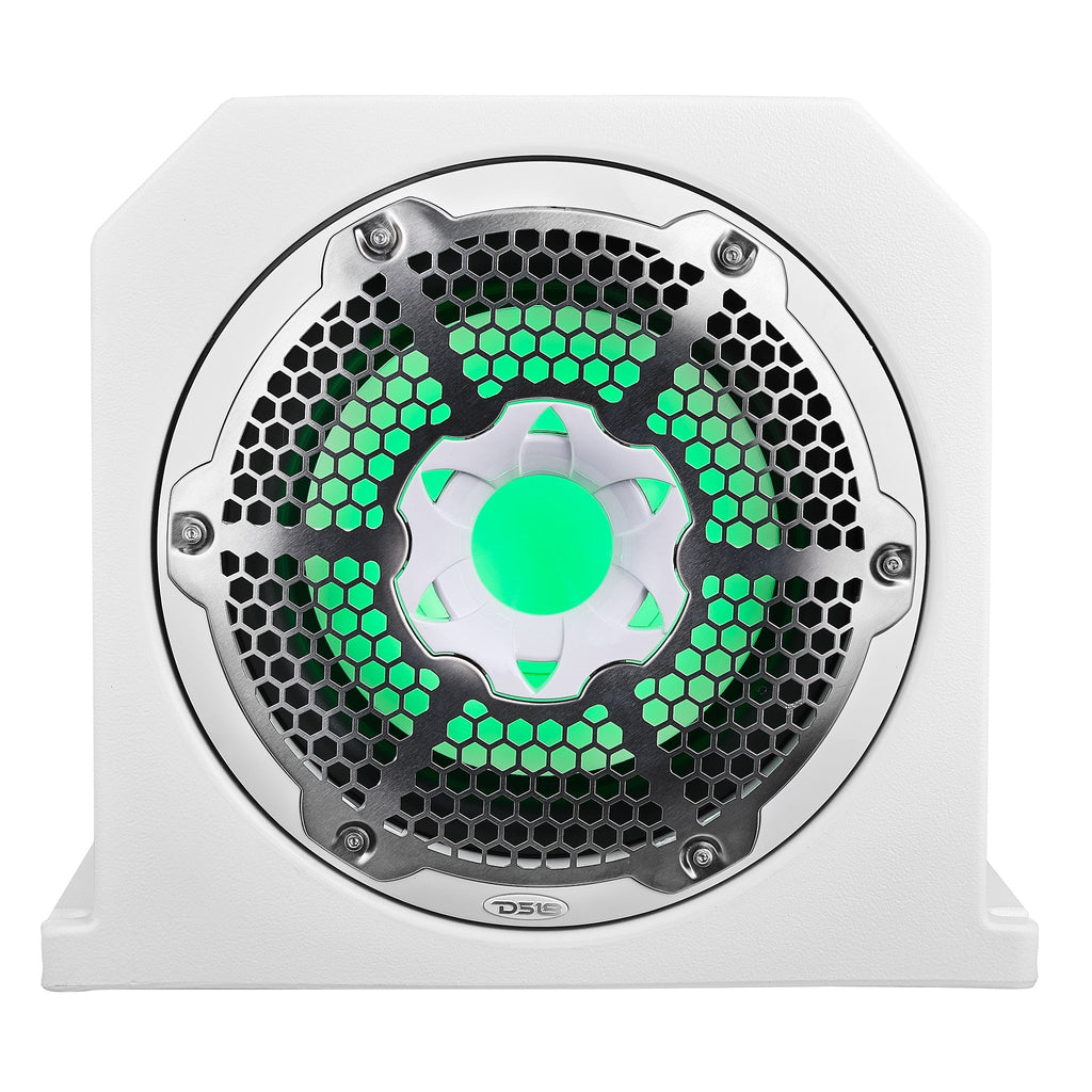 DS18 NXL-10SUBLD Dual 10" Loaded Marine Enclosure - White