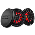 DS18 NXL-6/BK 6.5" 2-Way Marine Coaxial Speakers w/ RGB LED (Black) (Pair)
