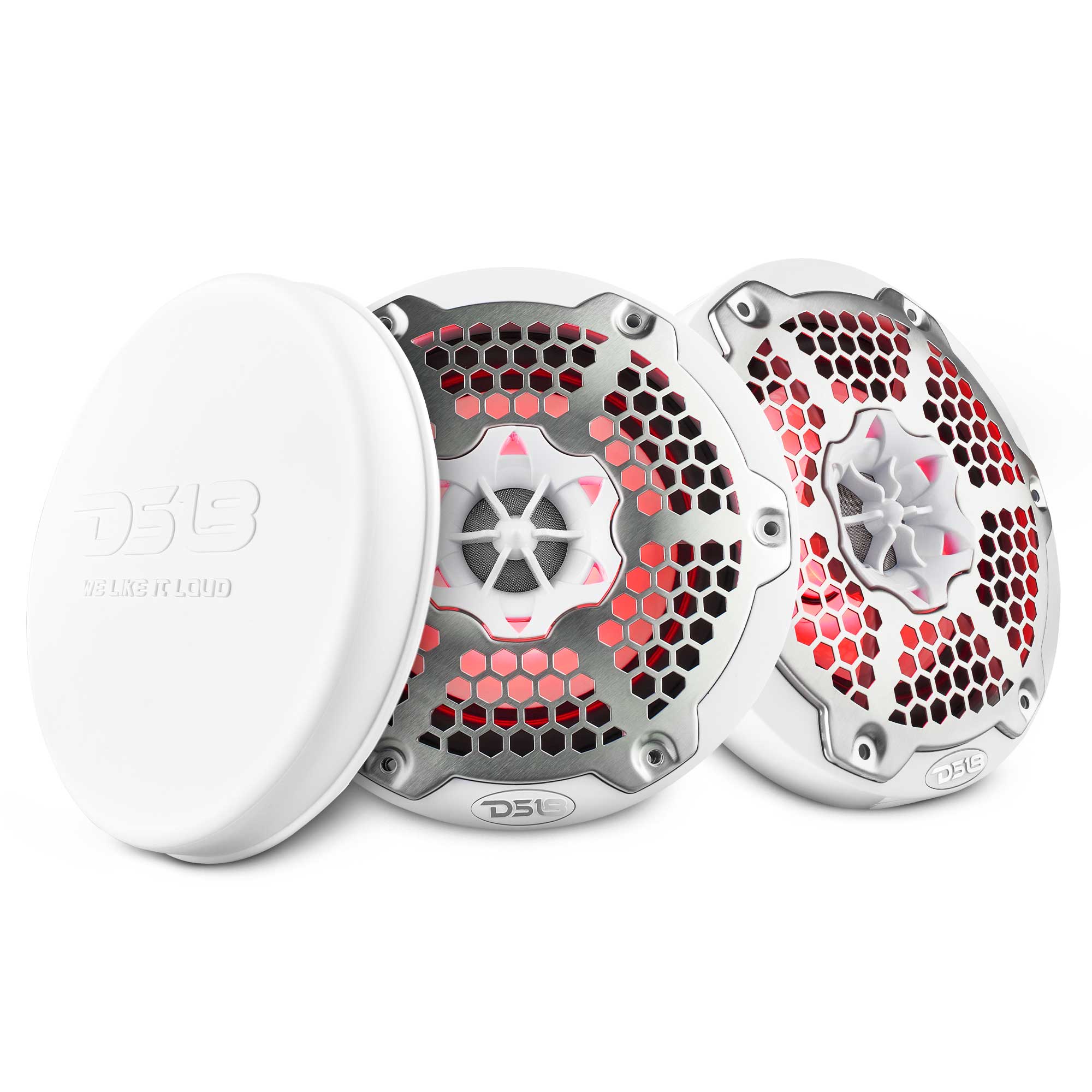 DS18 NXL-6M 6.5" Marine Coaxial Speakers - White