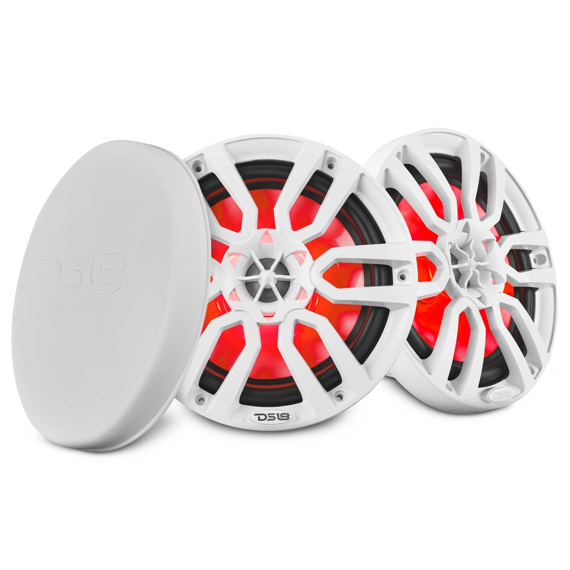 DS18 NXL-8 8" Marine Coaxial Speakers - White