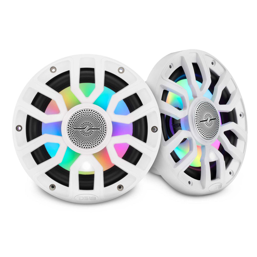 DS18 NXL-IQ7.7 7.7" Marine Coaxial Speakers - White