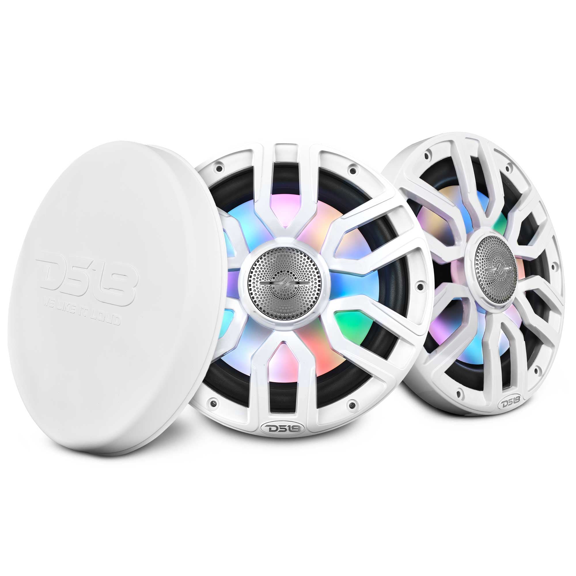 DS18 NXL-IQ8 8" Marine Coaxial Speakers - White