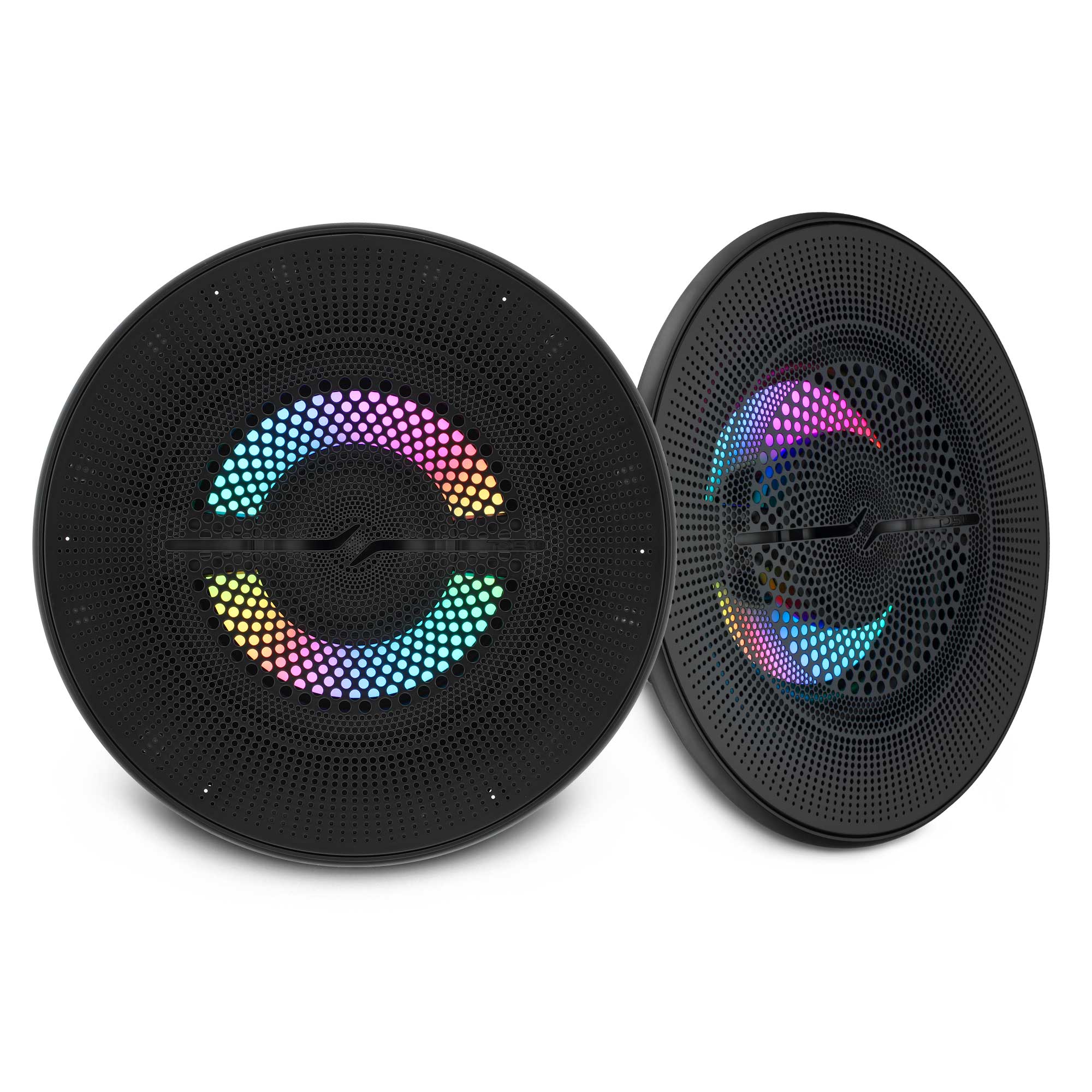 DS18 NXL-LXY6/BK 6.5" 2-Way Marine Coaxial Speakers w/ RGB LED (Black) (Pair)