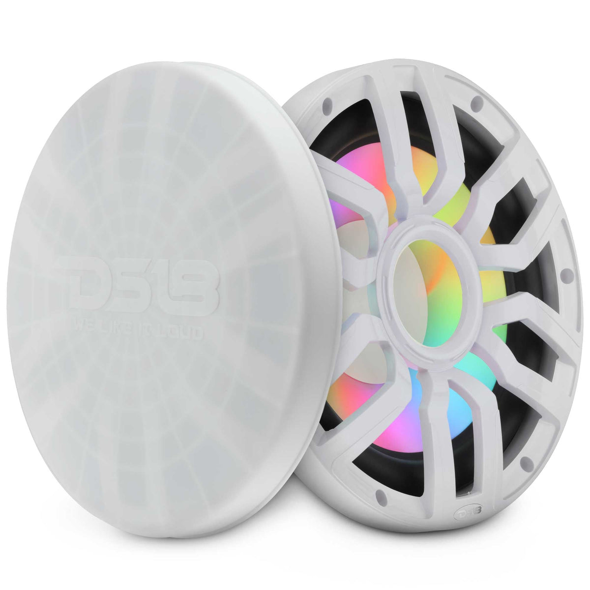 DS18 NXL-iQ12SUB/WH 12" Marine Subwoofer w/ RGB LED (White)