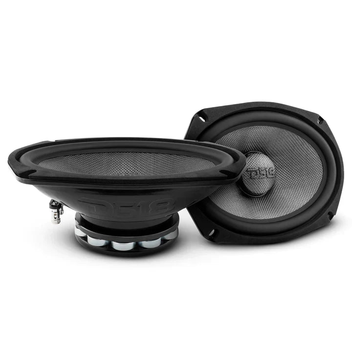 DS18 - PRO AUDIO - PRO-CF69.4NR PRO 6x9" Neodymium Carbon Fiber Water resistant Cone Mid-Bass Loudspeaker 300 Watts Rms 4-Ohm