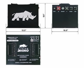 36V 65Ah Lithium Rhino battery specifications