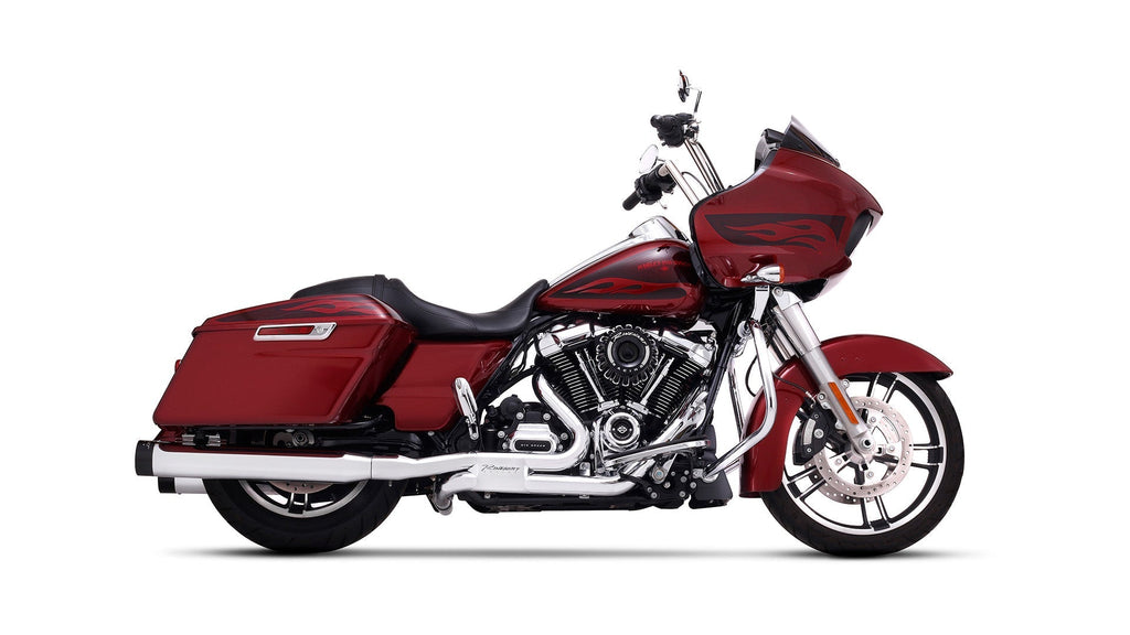 Rinehart Racing - SLIMLINE DUALS SYSTEM WITH SLIP-ON MUFFLERS FOR HARLEY TOURING
