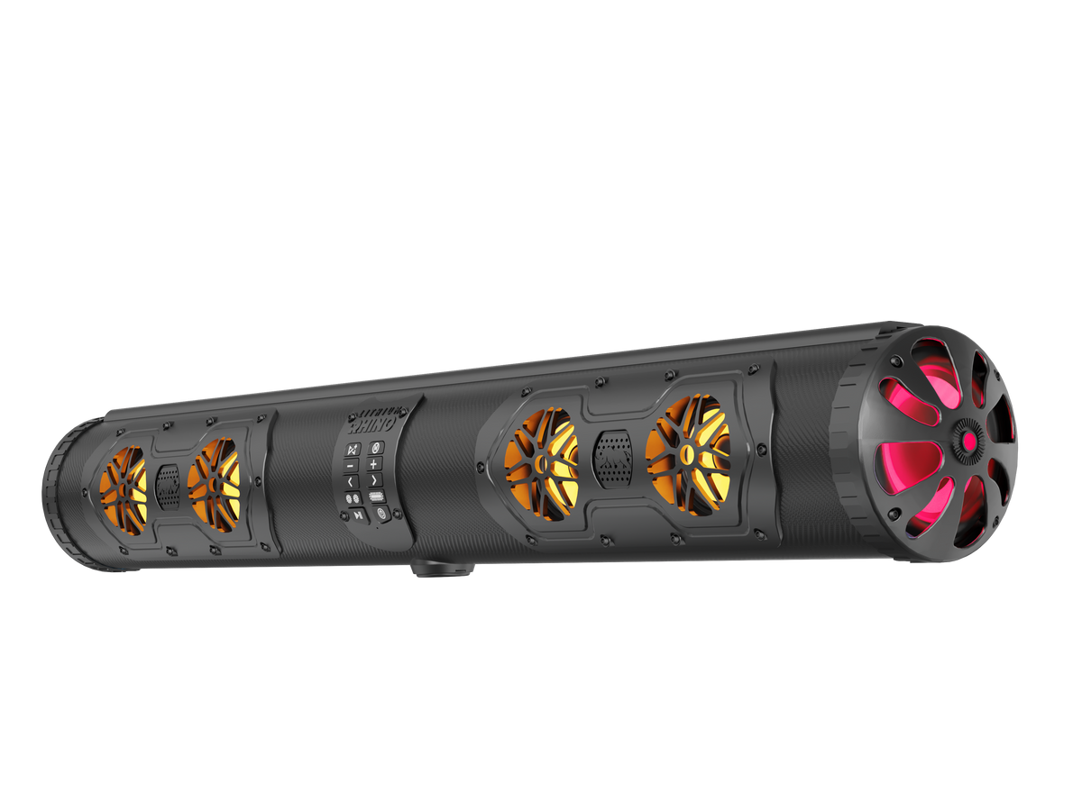 Lithium Rhino GX700 33 inch 11-speaker LED golf cart soundbar, front