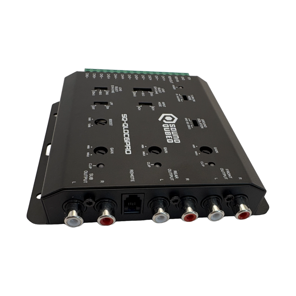 SoundQubed Q-LOC6PRO 6 Channel Active Line Out Converter with Bass Knob