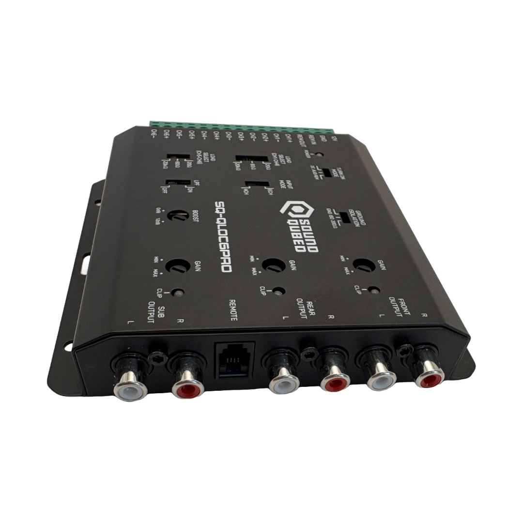 SoundQubed Q-LOC6PRO 6 Channel Active Line Out Converter with Bass Knob