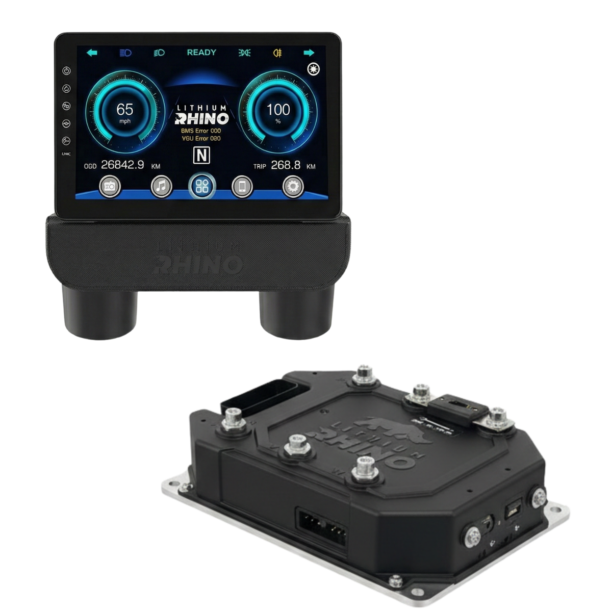 Lithium Rhino AC conversion kit components