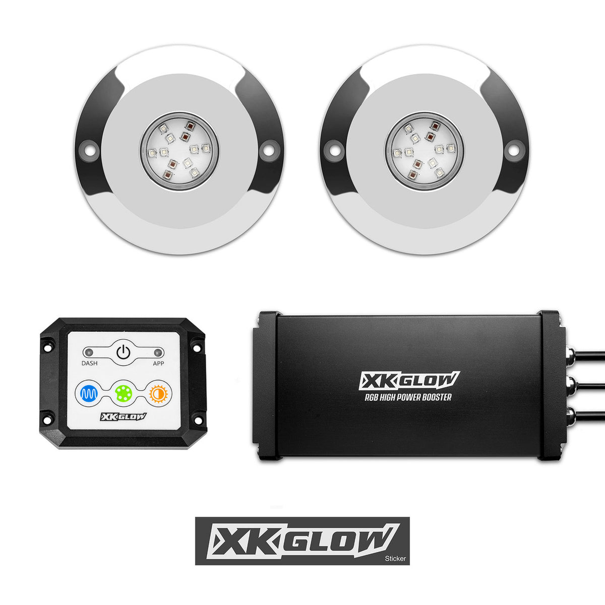 48W Underwater Light Kit contents