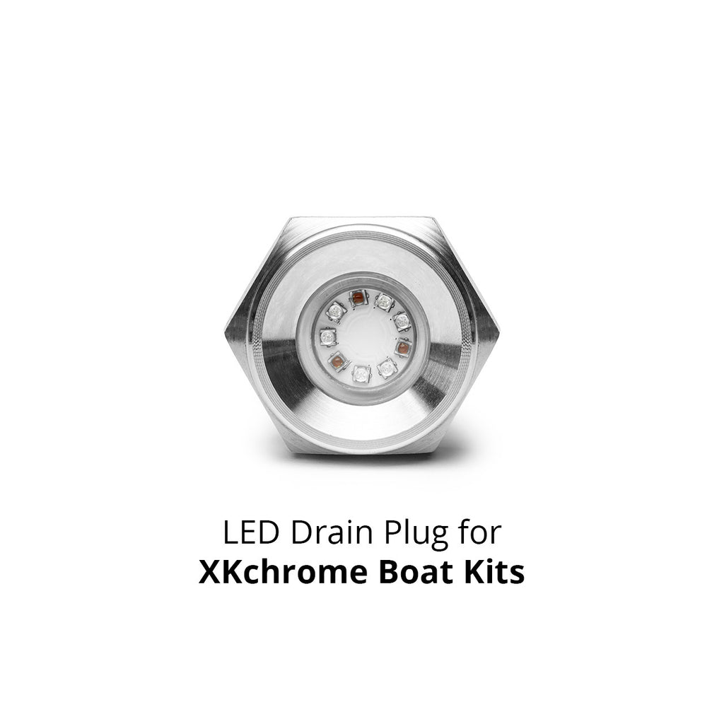 RGB LED Drain Plug Light for Boat