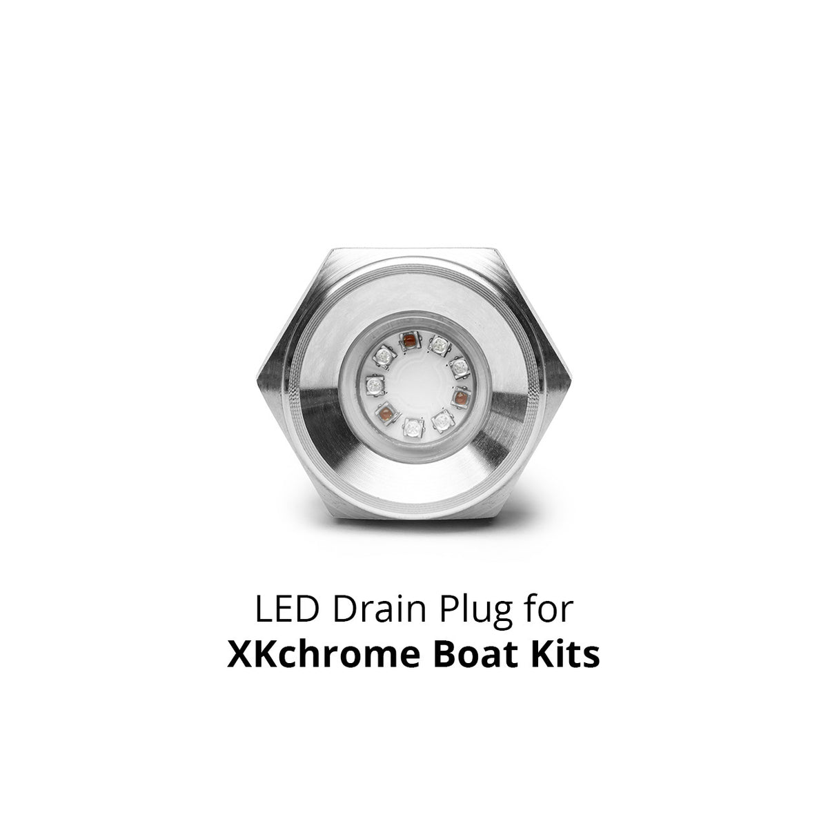 RGB LED Drain Plug Light for Boat