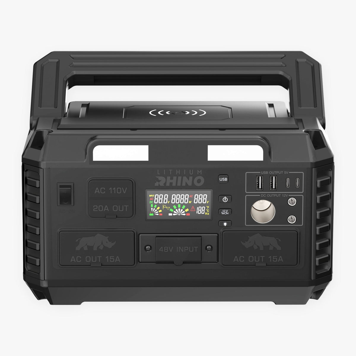 Lithium Rhino Power Hub, angled view