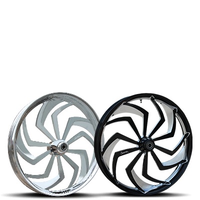 DOLCE custom motorcycle wheel by Sinister Wheels