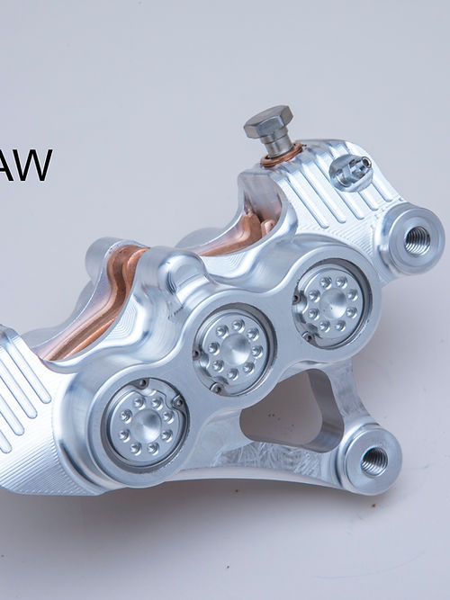 American suspension - Stoppie King™ Monoblock Radial Caliper Left Side for 18" Rotor -Black Contrast
