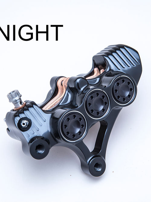 American suspension - Stoppie King™ Monoblock Radial Caliper Left Side for 18" Rotor -Black Contrast