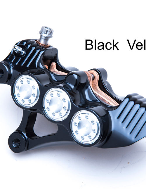 American suspension - Stoppie King™ Monoblock Radial Caliper Left Side for 18" Rotor -Black Contrast