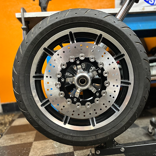 American suspension - Stoppie King 13" Rotor fit stock touring