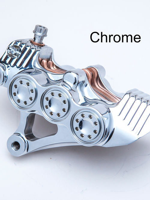 American suspension - Stoppie King™ Monoblock Radial Caliper Left Side for 18" Rotor -Black Contrast