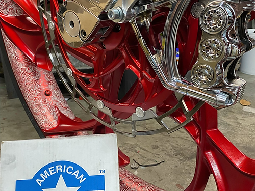 American suspension - Stoppie King™ Monoblock Radial Caliper Left Side for 18" Rotor - Chrome Finish