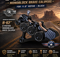 
              American Suspension - B-62 6-Piston Monoblock Brake Calipers, for 12.6" Rotor - Black (2024-26)
            