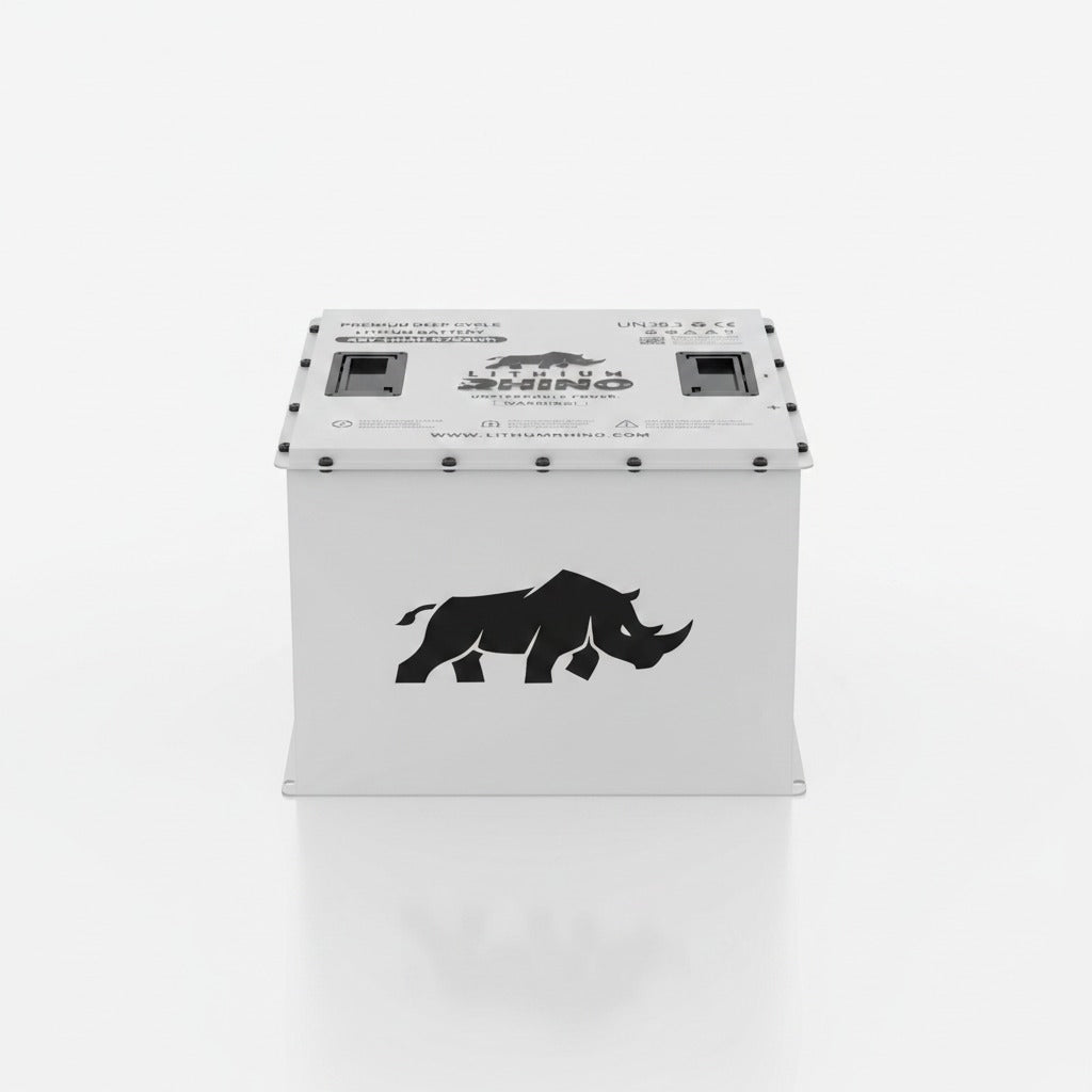 Lithium Rhino 48V 170Ah lithium golf cart battery conversion kit, front view