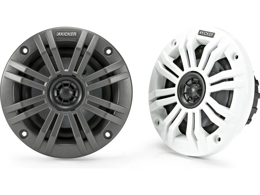 Kicker 45KM42 KM Series 4" 2-Way Marine Coaxial Speakers (2Ω) (Pair)