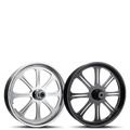 HELION custom motorcycle wheel by Sinister Wheels