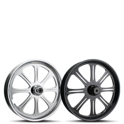 HELION custom motorcycle wheel by Sinister Wheels