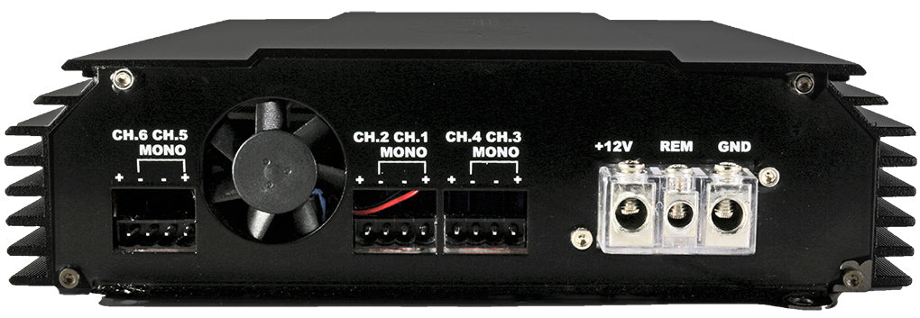 MMATS HiFi-6150D amplifier end cap detail