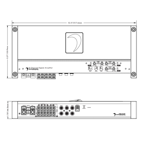 Diamond Audio HXM1100.6D – 6-Channel Motorsport Amplifier