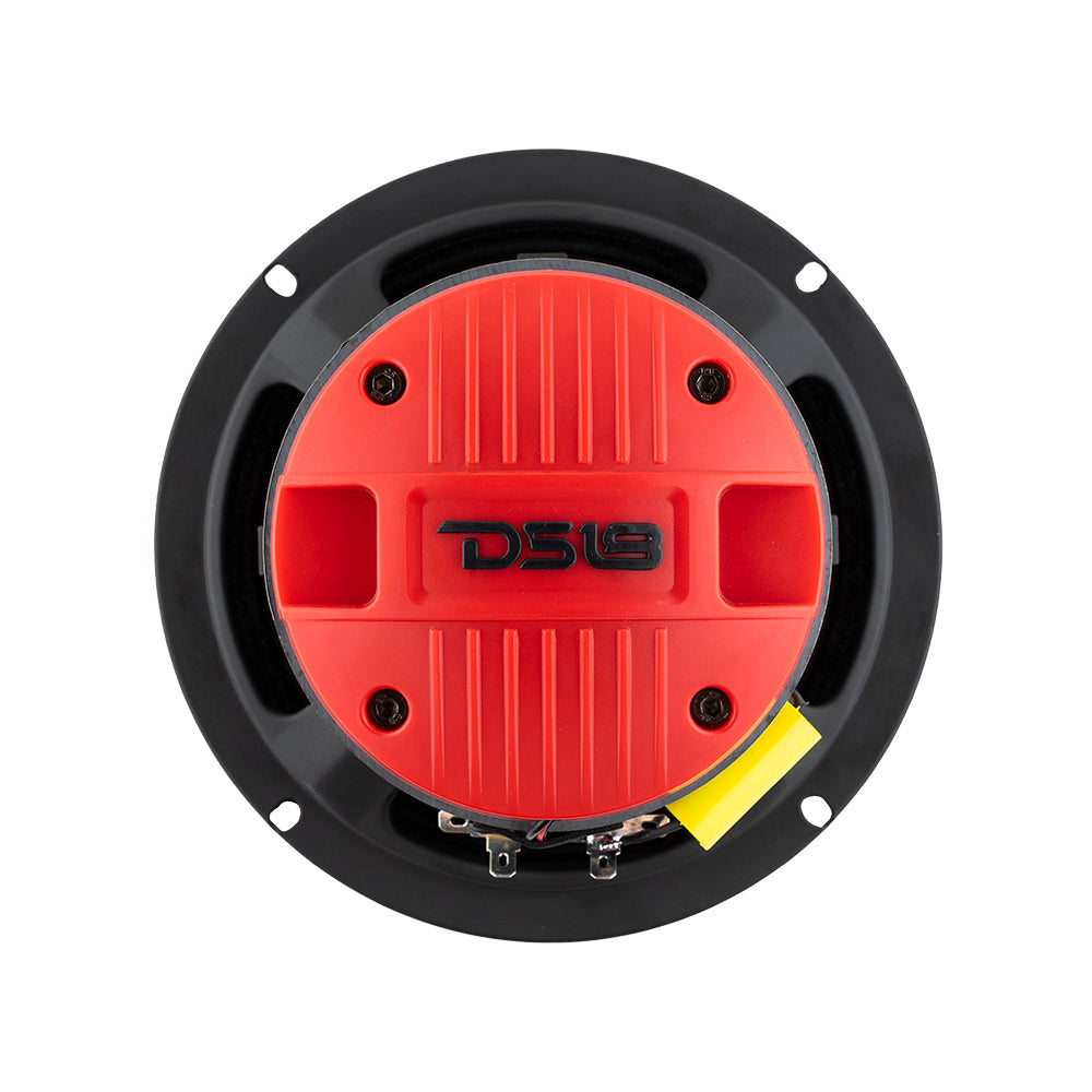 DS18 PRO-HY6.4MSL 6.5" Shallow Hybrid Mid-Range Car Audio Loudspeaker with Built-in Driver and Grill Included 300W Max 150W RMS 4 Ohms (1 Speaker)