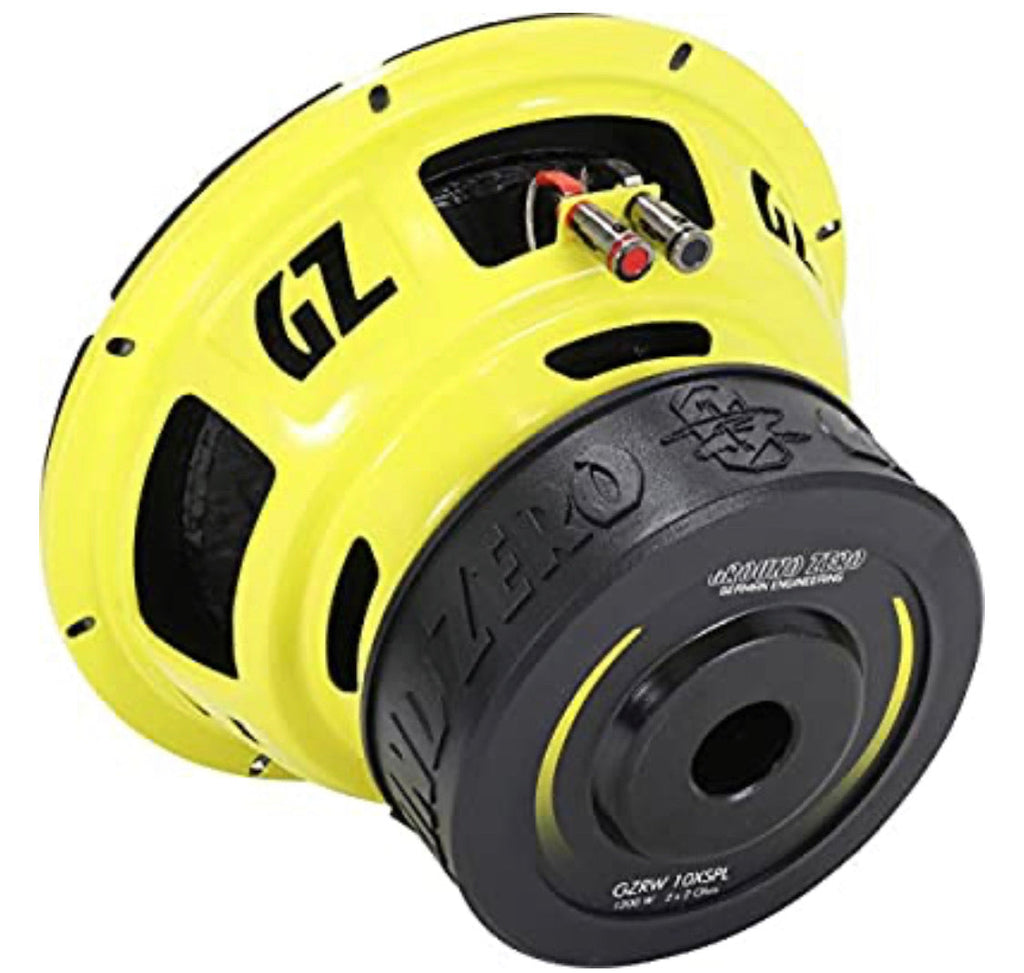 Ground Zero - GZRW 10XSPL   - 25 cm SPL Subwoofer 1000 W RMS OUTPUT POWER 2 x 2 Ohm