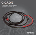 Cicada Audio HDPG8K -8-GAUGE POWER/GROUND HARNESS KIT FOR H-D®