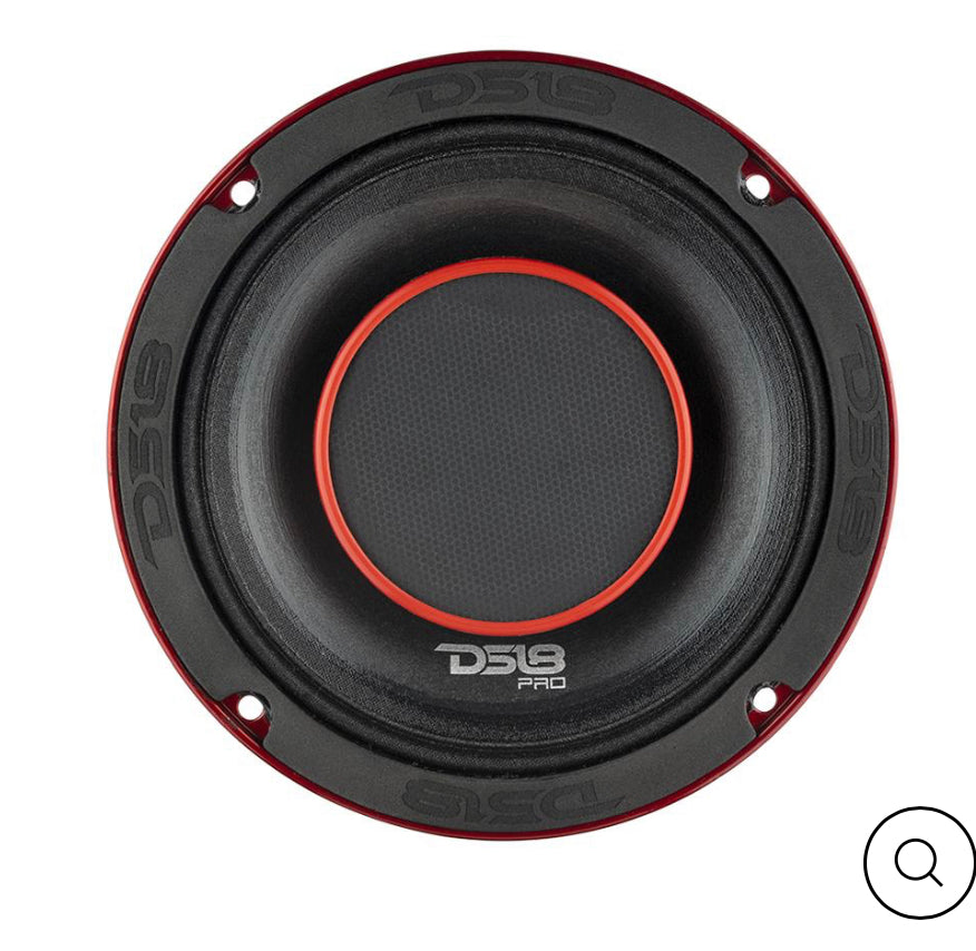DS18 PRO-HY6.4B 6.5" Water Resistant Mid-Range Loudspeaker with Built-in Driver 450 Watts 4-Ohm