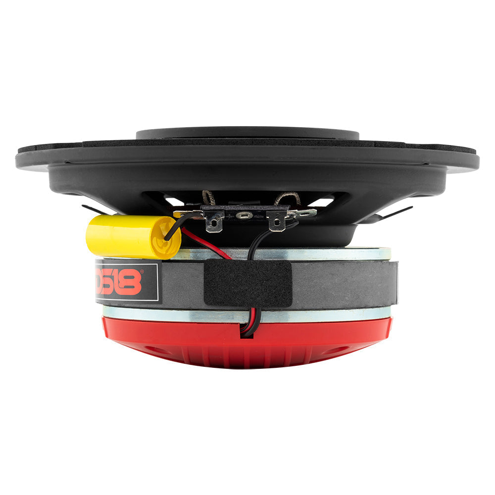 DS18 PRO-HY6.4MSL 6.5" Shallow Hybrid Mid-Range Car Audio Loudspeaker with Built-in Driver and Grill Included 300W Max 150W RMS 4 Ohms (1 Speaker)