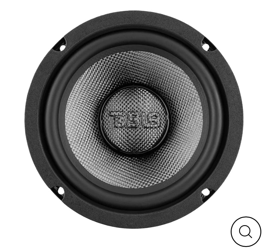 DS18 - PRO AUDIO - PRO-CF6.4NR 6.5" Mid-Bass Loudspeaker With Water Resistant Carbon Fiber Cone And Neodymium Rings Magnet 500 Watts 4-Ohms