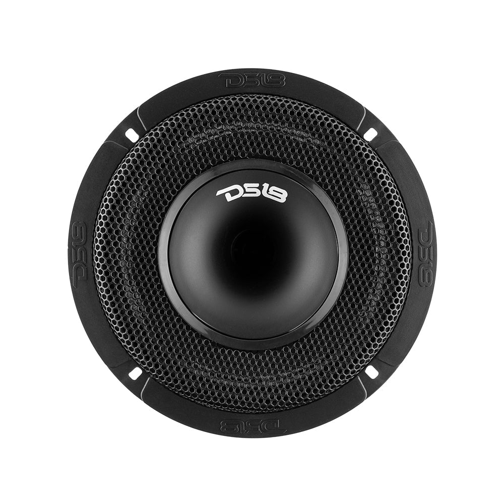 DS18 PRO-HY6.4MSL 6.5" Shallow Hybrid Mid-Range Car Audio Loudspeaker with Built-in Driver and Grill Included 300W Max 150W RMS 4 Ohms (1 Speaker)