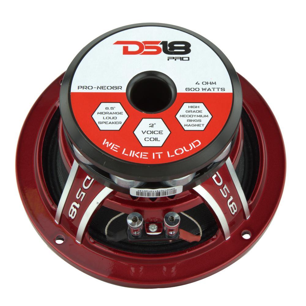 DS18 PRO-NEO6R 6.5" Neodymium Mid-Range Loudspeaker 600 Watts 4-Ohm