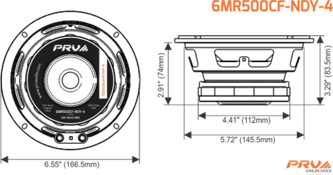 PRV 6MR500CF-NDY-4 (PAIR) All weather