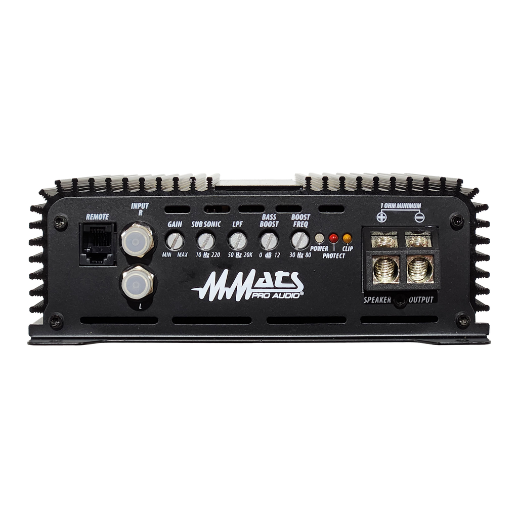 MMATS LSX1000.1D amplifier connections