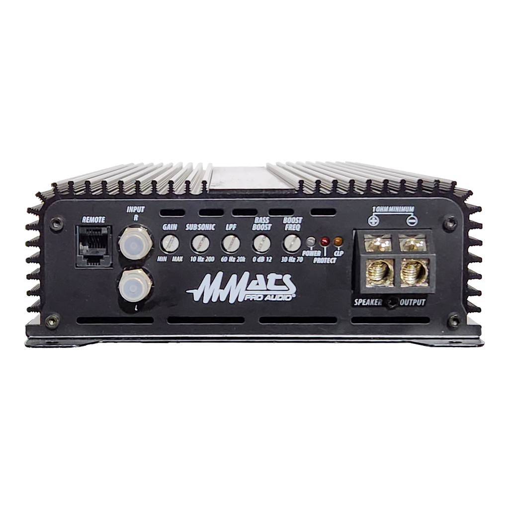 MMATS LSX8000.1D amplifier connections