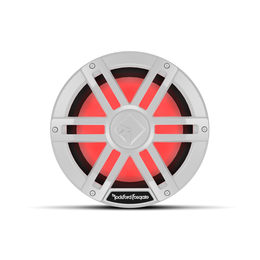 Rockford Fosgate M1D4-10 white marine subwoofer