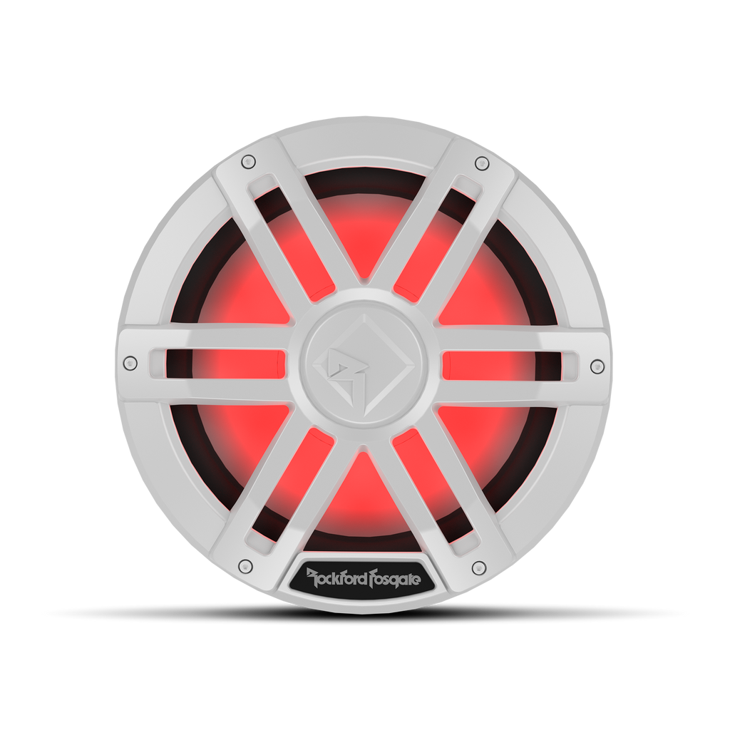 Rockford Fosgate M1D2-12 white marine subwoofer