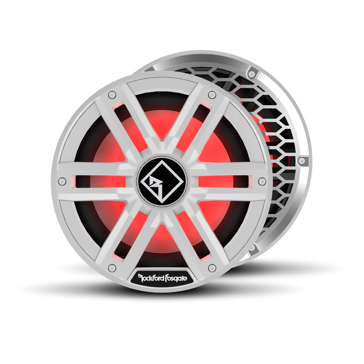 Rockford Fosgate M2D2-10S white sealed marine subwoofer