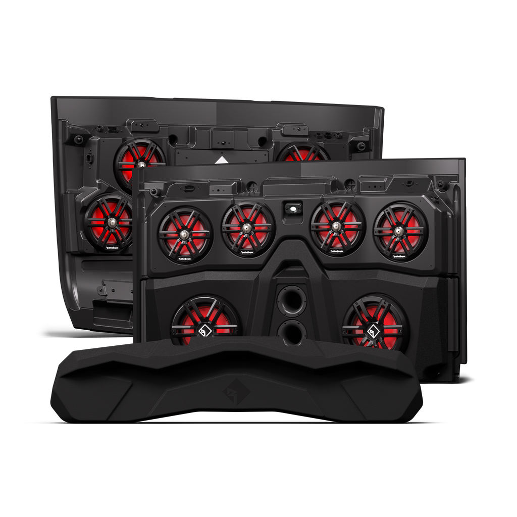 Polaris Ranger Crew Front and Rear Audio Roof